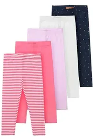 Staccato Leggings 5-er Set rot 116/122