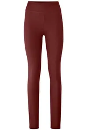 hessnatur Leggings Medium Cut ACTIVE LIGHT aus Bio-Baumwolle (1-tlg) lila|rot M/l
