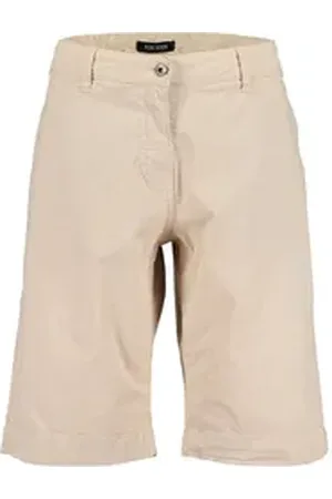 Blue Seven Bermudas Damen Shorts Unifarben - Kurze Hose mit Knopf und Reißverschluss 48