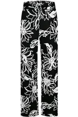 Bicalla Culotte Sommerhose mit Blüten-Print in Schwarz/Weiß (1-tlg) L