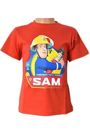 Feuerwehrmann SAM T-Shirt Jungen Kurzarmshirt Gr. 92-116 cm bunt|rot 104 cm