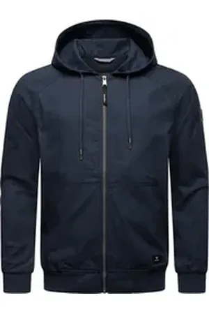 Ragwear Outdoorjacke Garoo Stylische Herren Übergangsjacke aus Ripstop-Material blau S (48)