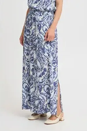 B YOUNG Midirock BYMMMJOELLA Einzigartiger Rock blau 34