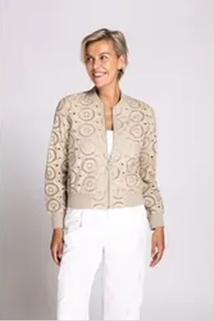 Zhrill Blouson in Unifarbe braun L