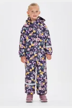 ZigZag Schneeoverall Tower mit wasser- und winddichter TPU-Membran bunt|lila 92