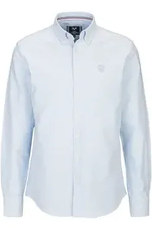 19V69 Italia Langarmhemd ROCCO STRIPE blau 3XL