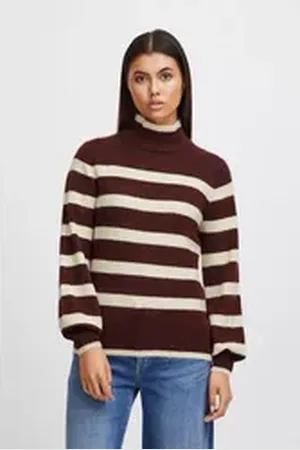 Ichi Rollkragenpullover IHEDEN LS6 - 20119692 rot L