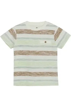 EN FANT Rundhalsshirt ENT-shirt SS Stripe Modernes T-Shirt mit Streifen braun 128