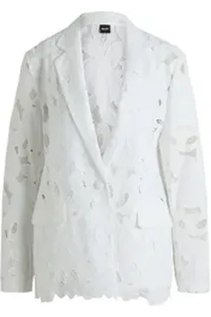 HUGO BOSS Jackenblazer Jonara (1-tlg) weiß 34