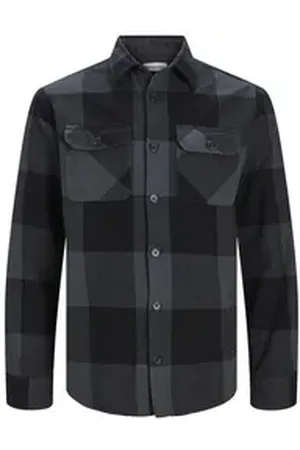 JACK & JONES Tech. Businesshemd grau S