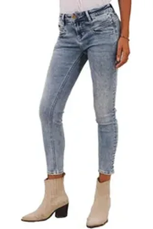 Freeman T Porter Freeman T. Porter 7/8-Jeans Alexa Cropped Super Stretch Denim Boceano skinny Jeans Länge 30 XL