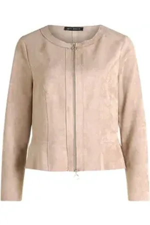 Betty Barclay Jackenblazer Sommerjacke mit Reßverschluss - Slim Fit beige 48