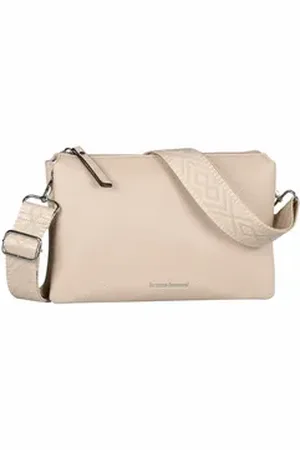 Bruno Banani Clutch Amalfi, Handtasche Damen Tasche Schultertasche beige