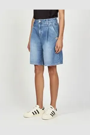 Gang Bermudas 94WANDA BERMUDA mit Bundfalten vorn blau 31