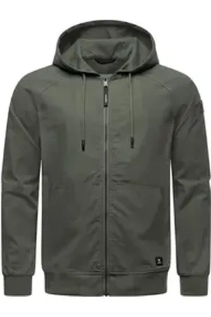 Ragwear Outdoorjacke Garoo Stylische Herren Übergangsjacke aus Ripstop-Material grün XXL (56)