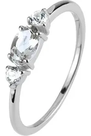 Jacques Lemans Fingerring, Topas weiß 54