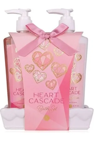 accentra Hautreinigungs-Set, 2-tlg., Handpflegeset HEART CASCADE in Keramikschale