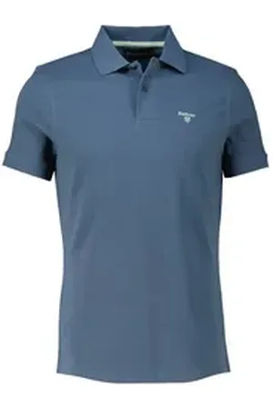 Barbour Poloshirt Herren Poloshirt LIGHTWEIGHT SPORTS Tailored Fit (1-tlg) blau L
