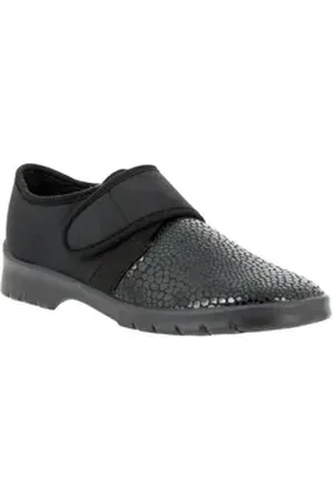 Varomed Strasbourg Orthopädische Stretchschuhe Damen Slipper schwarz 37 EU Weit