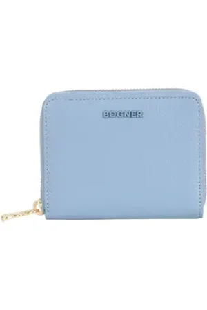 Bogner Geldbörse Norah Purse, aus echtem Leder mit RFID-Blocker Schutz blau