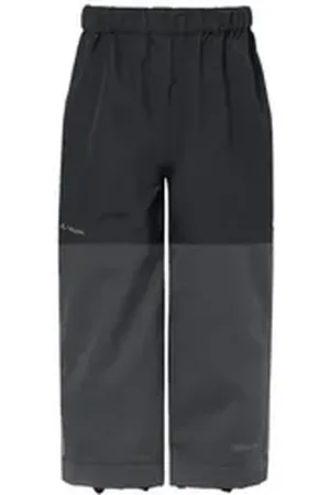 Vaude Funktionshose Kids Caprea Rain Pants (1-tlg) besonders leichte Funktionshose für sportliche Aktivitäten schwarz 92