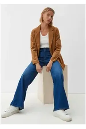 QS by s.Oliver 5-Pocket-Jeans Jeans Suri / Regular Fit / Super High Rise / Wide Leg Waschung blau 48/32