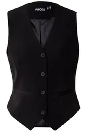 Pieces® Anzugweste Boxxy (1-tlg) Plain/ohne Details schwarz L