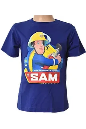 Feuerwehrmann SAM T-Shirt Jungen Kurzarmshirt Gr. 92-116 cm blau|bunt 116 cm