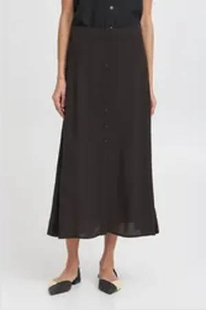 B YOUNG Midirock BYMMMJOELLA Eleganter Midirock schwarz 34