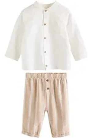 Next Hemd & Hose Baby Hemd und Hose im Set (2-tlg) beige|orange 74-80 (9-12 Mon,)
