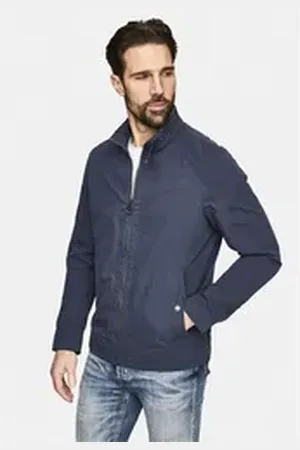 New Canadian Outdoorjacke COTTON-MIX (1-St) mit angenehmem Netzfutter blau 48