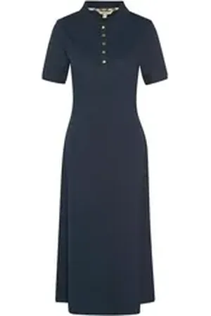 Barbour Midikleid Polokleid Celeste blau 12