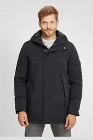 INDICODE Parka IDRader modische Winterjacke mit Kapuze schwarz XL