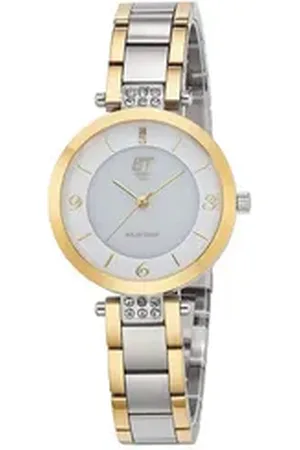Ett Solaruhr für Diamond Lady Zweifarbig silberfarben