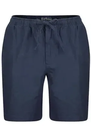 Barbour Shorts Herren Shorts aus Leinen und Baumwolle Relaxed Fit (1-tlg) blau XL