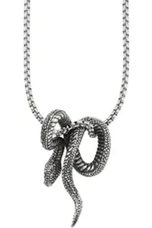 Bruno Banani Kette mit Anhänger Schmuck Geschenk Venezianerkette Schlange, B4114N/20/00/55 schwarz