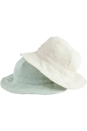 Next Fischerhut 2er-Pack Babymützen aus 100 % Baumwolle (2-St) grün Kopfumfang: 46 cm.
