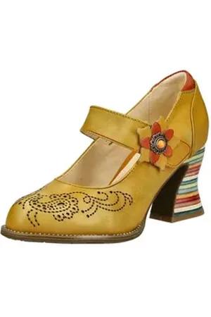 LAURA VITA Pumps Leder Pumps gelb 42 EU