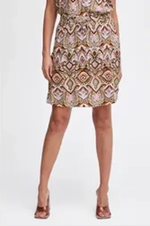 B YOUNG Minirock BYMMMJOELLA SHORT SKIRT 3 - sommerlicher Rock zum Binden bunt 40