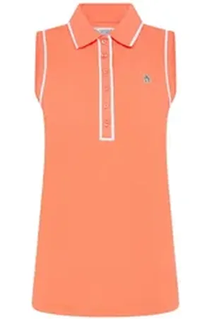 Original Penguin Poloshirt Penguin Golf Polo Veronica Sleeveless Coral Quartz Damen XL