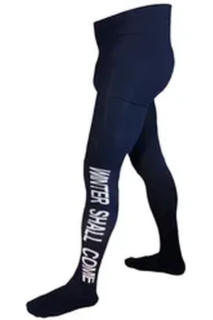 WERI SPEZIALS Strumpfhersteller GmbH Strickstrumpfhose Herrenstrumpfhosen >>Winter<< mit Baumwolle blau 50-52