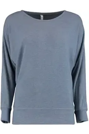 Hailys Langarmshirt Iz44zy (1-tlg) Plain/ohne Details blau L