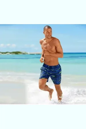 KangaROOS Badeshorts im modischen Design blau L (52)