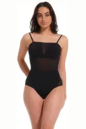 MAGIC Bodyfashion Shaping-Body Mit Mesh-Details schwarz XL
