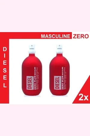 Diesel Eau de Toilette Zero Plus Masculine Eau de Toilette 75ml Spray (2 Stück), 2-tlg.