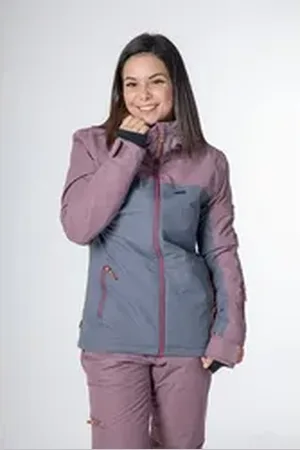 CNSRD Skijacke ALEXIS SKIJKT CS WOMEN mit hochschließendem Kragen und Kapuze blau 34