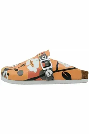 Dogo Damen Comfie Retrograde Vegan Damen Hausschuhe / Female Badeschuh Vegan orange 41 EU