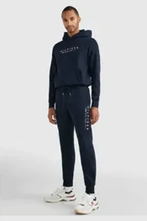 Tommy Hilfiger Jogginganzug HILFIGER NEW YORK TRACKSUIT (Set, 2-tlg), im 2-teiligen Set blau XXXL