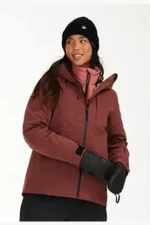 SOS Skijacke Alta mit wasserabweisender Membran braun M
