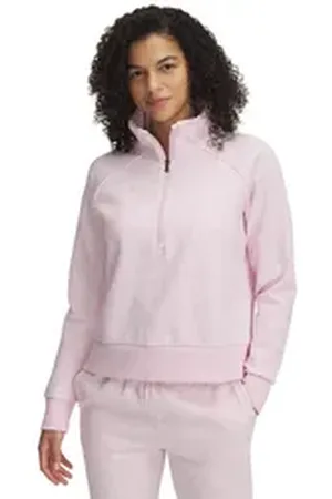 Under Armour ® Fleecepullover Damen Pullover Rival Fleece 1/2-Zip 1379492 rosa M